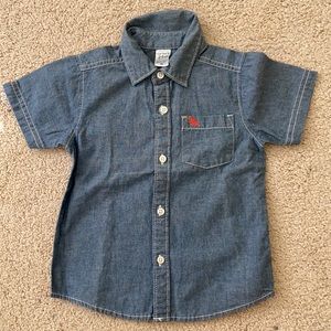 Carter’s short-sleeve button down shirt (24 months)